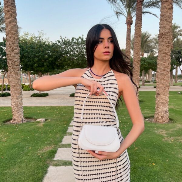 White Vernee Wave Bag