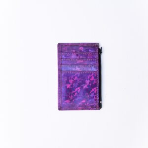 Purple  Glitter Zipper Cardholder