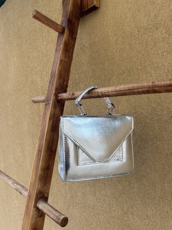 Silver Metallic Mini Bag