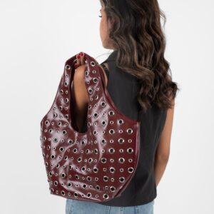 Burgundy Leather Alura Bag