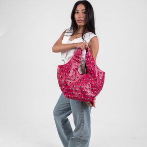 Pink Leather Alura Bag