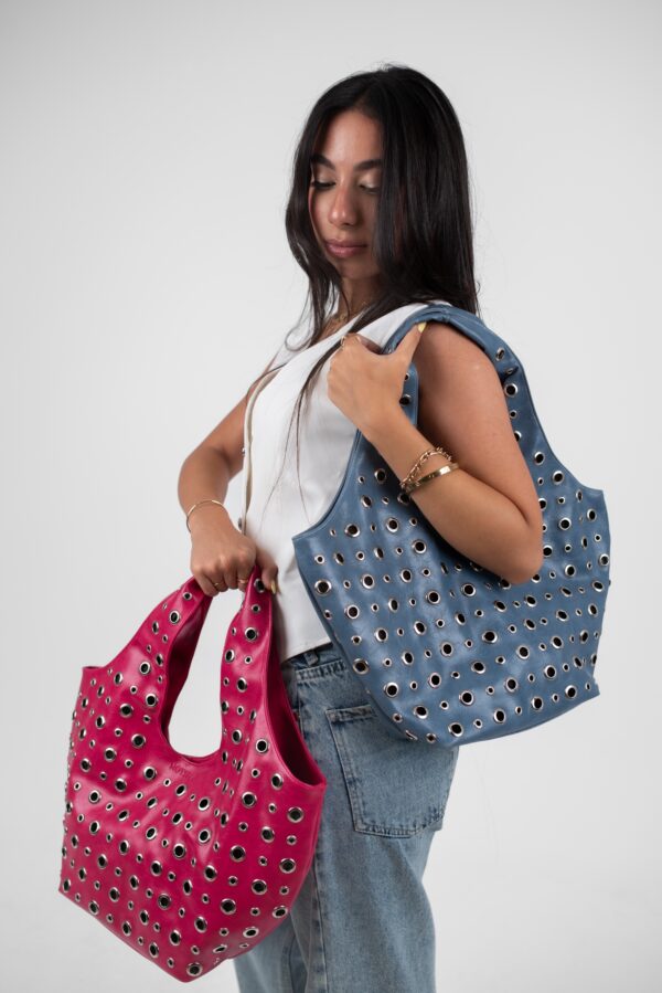 Pink Leather Alura Bag - Image 7