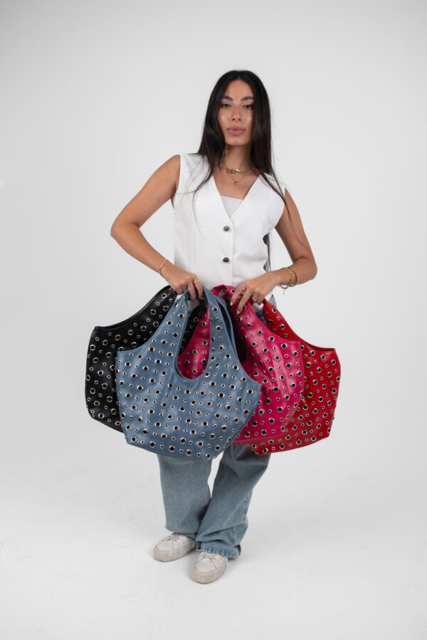Red Leather Alura Bag - Image 2
