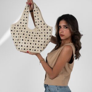 Beige Leather Alura Bag