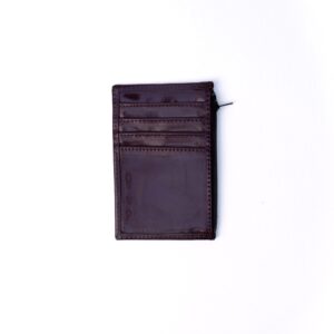 Burgundy Verne  Zipper cardholder