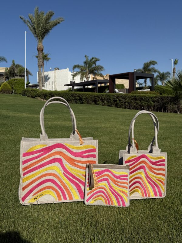 A bold blend of yellow , orange, and fuchsia - Image 2