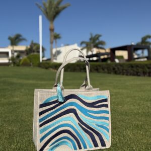 A calming blend of blue tones — from soft sky to deep navy — capturing the cool, effortless vibe of endless summer skies and ocean waves.